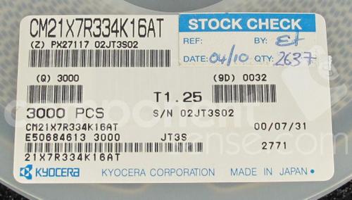 CM21X7R334K16AT 