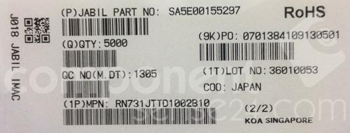 RN731JTTD1002B10 