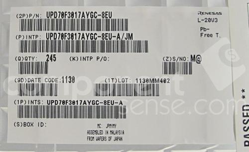 UPD70F3017AYGC-8EU-A 