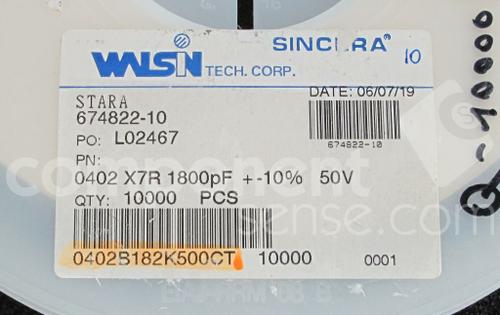 0402B182K500CT 