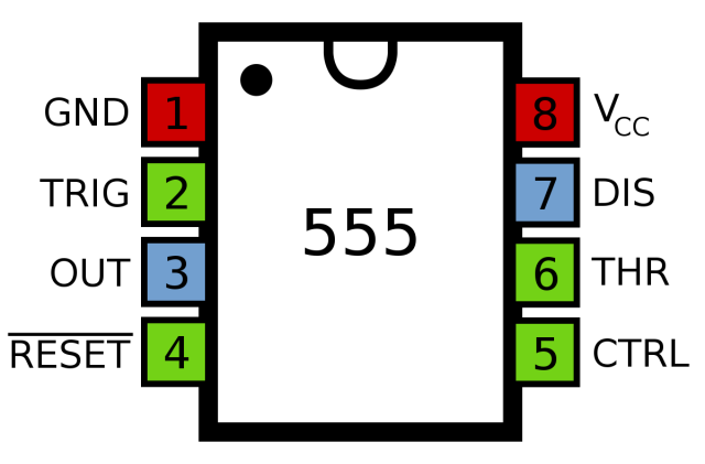 555 Timer Pinout 